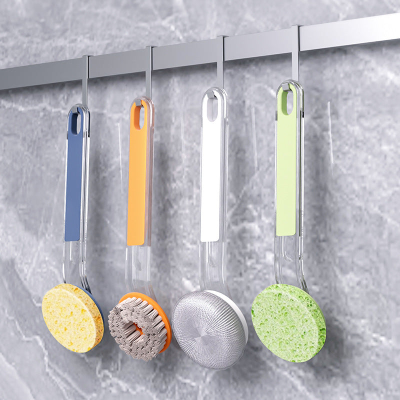 Multi-Function Long Handle Wok Cleaning Brush